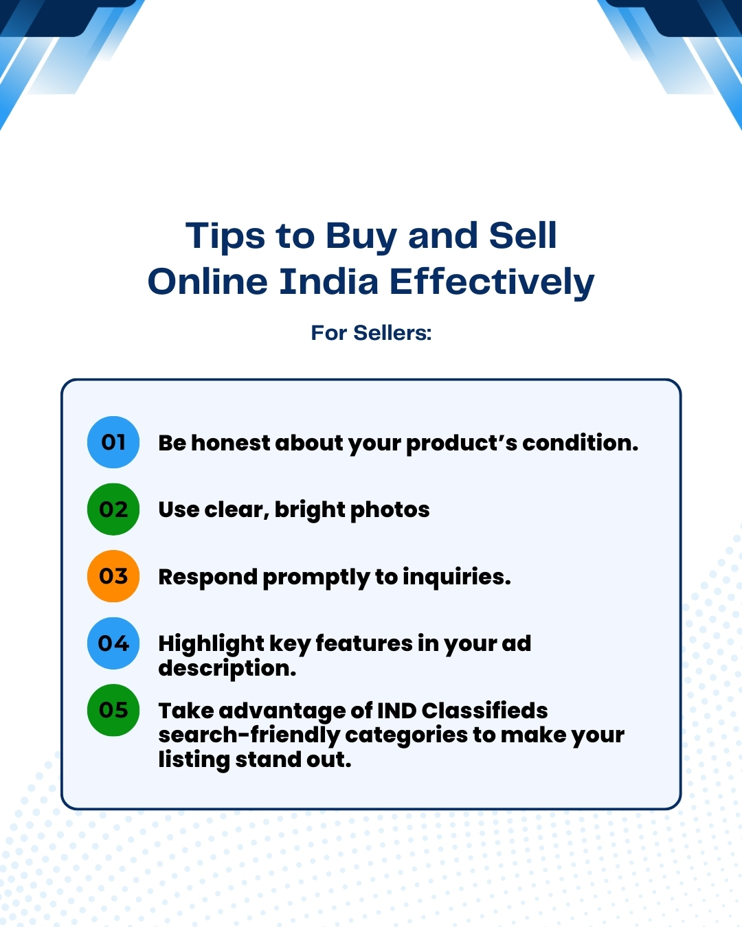 Tips to buy and sell online in India