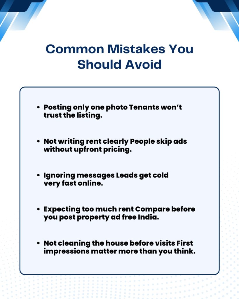 Common Mistakes You Should Avoid